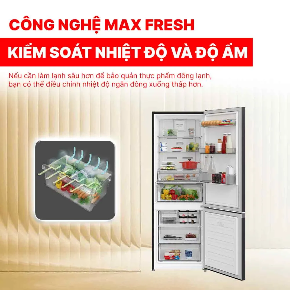 Tủ lạnh Hitachi Inverter 356 lít R-B375EGV1