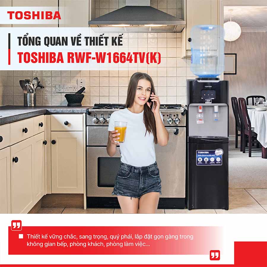 Máy nước nóng lạnh Toshiba RWF-W1664TV(K)