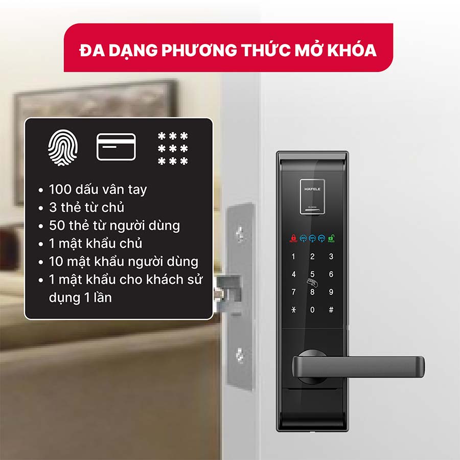 Khóa điện tử Hafele EL9000-TCS 912.05.378