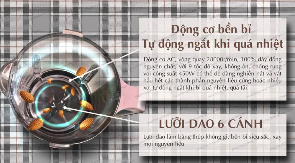 Động cơ bền bỉ tránh quá tải nhiệt