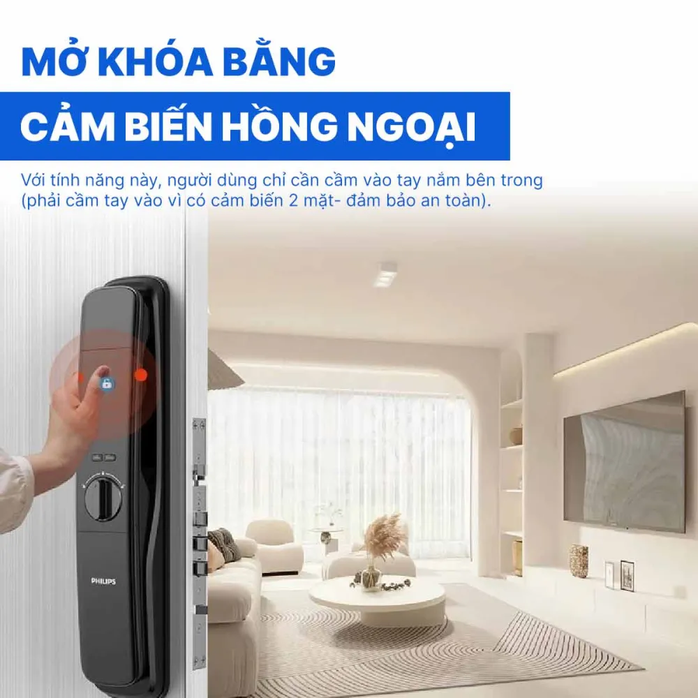 Khóa cửa vân tay kết nối Gateway Philips 9300