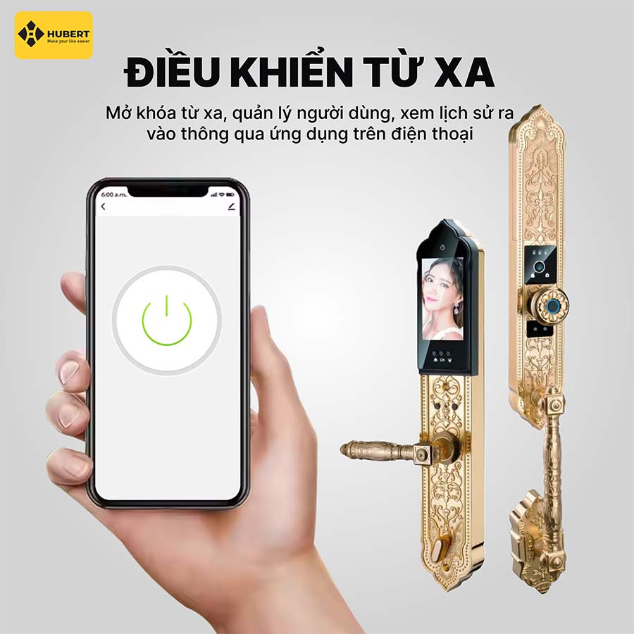 Khóa điện tử Hubert HB DS79F GOLD