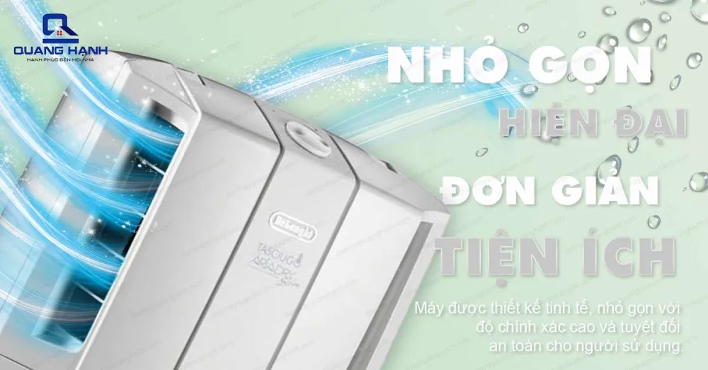 Máy hút ẩm DELONGHI DES12 được thiết kế tinh tế, nhỏ gọn với độ chính xác cao và tuyệt đối, vô cùng an toàn cho người sử dụng