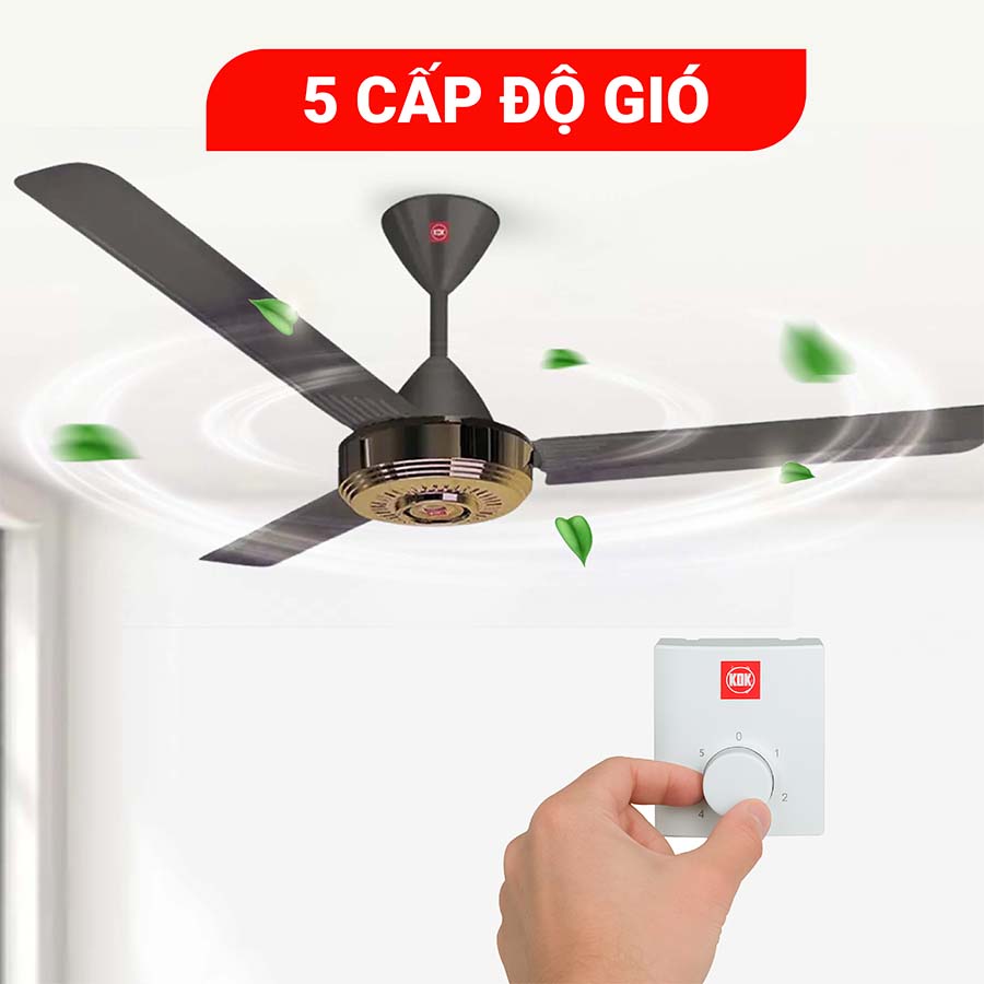 Quạt trần KDK N56YG 3 cánh