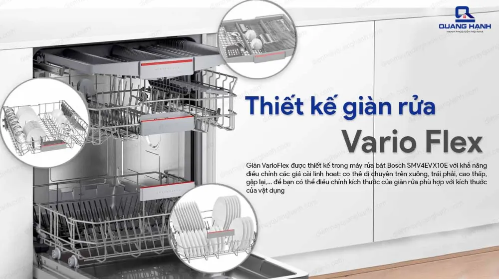 Hệ thống giỏ chứa VarioFlex rộng rãi