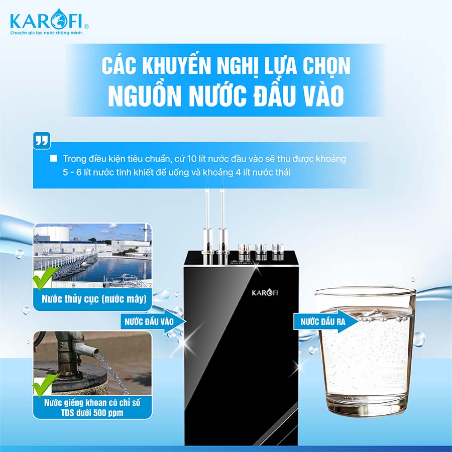 Máy lọc nước nóng lạnh Karofi KAD-L82
