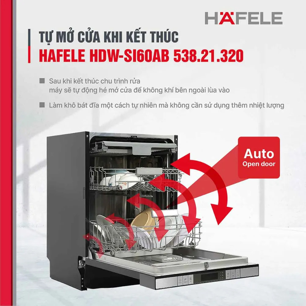 Tự động mở cửa khi kết thúc: