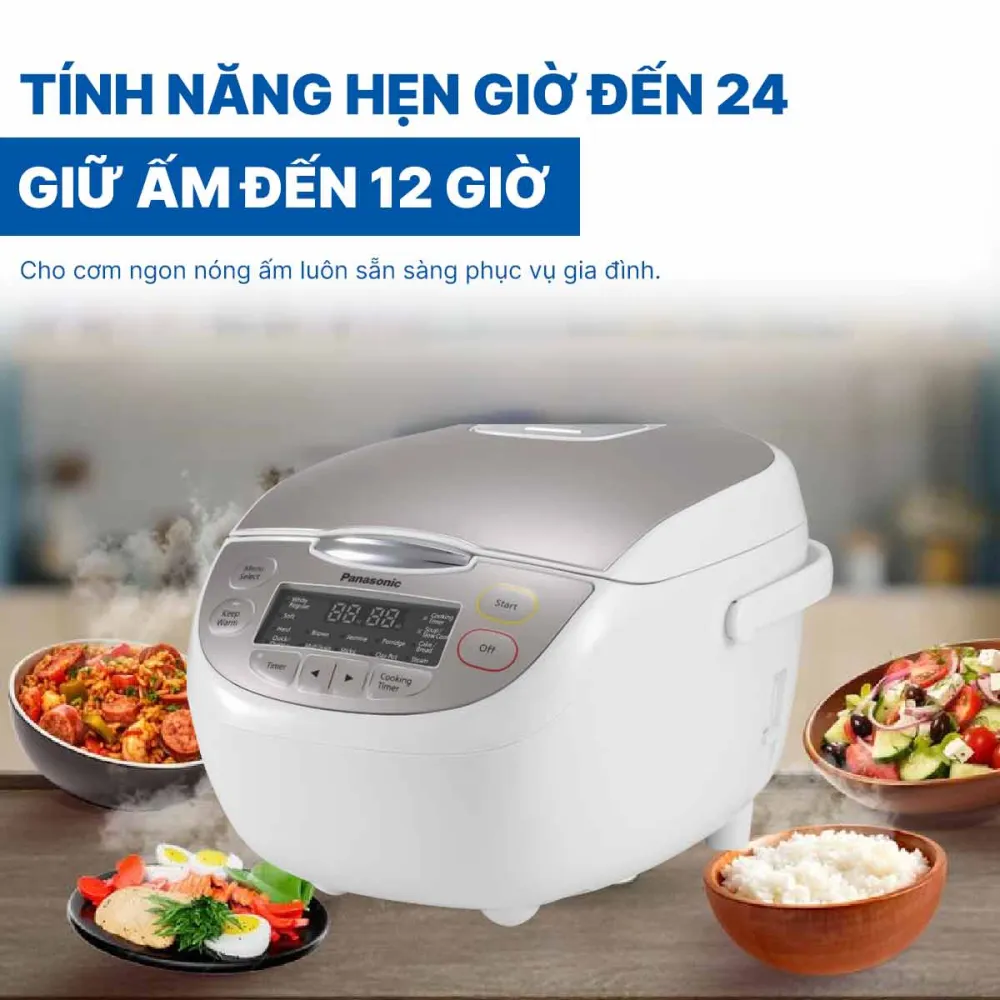 Nồi cơm điện tử Panasonic 1.8 lít SR-CP188NRAM