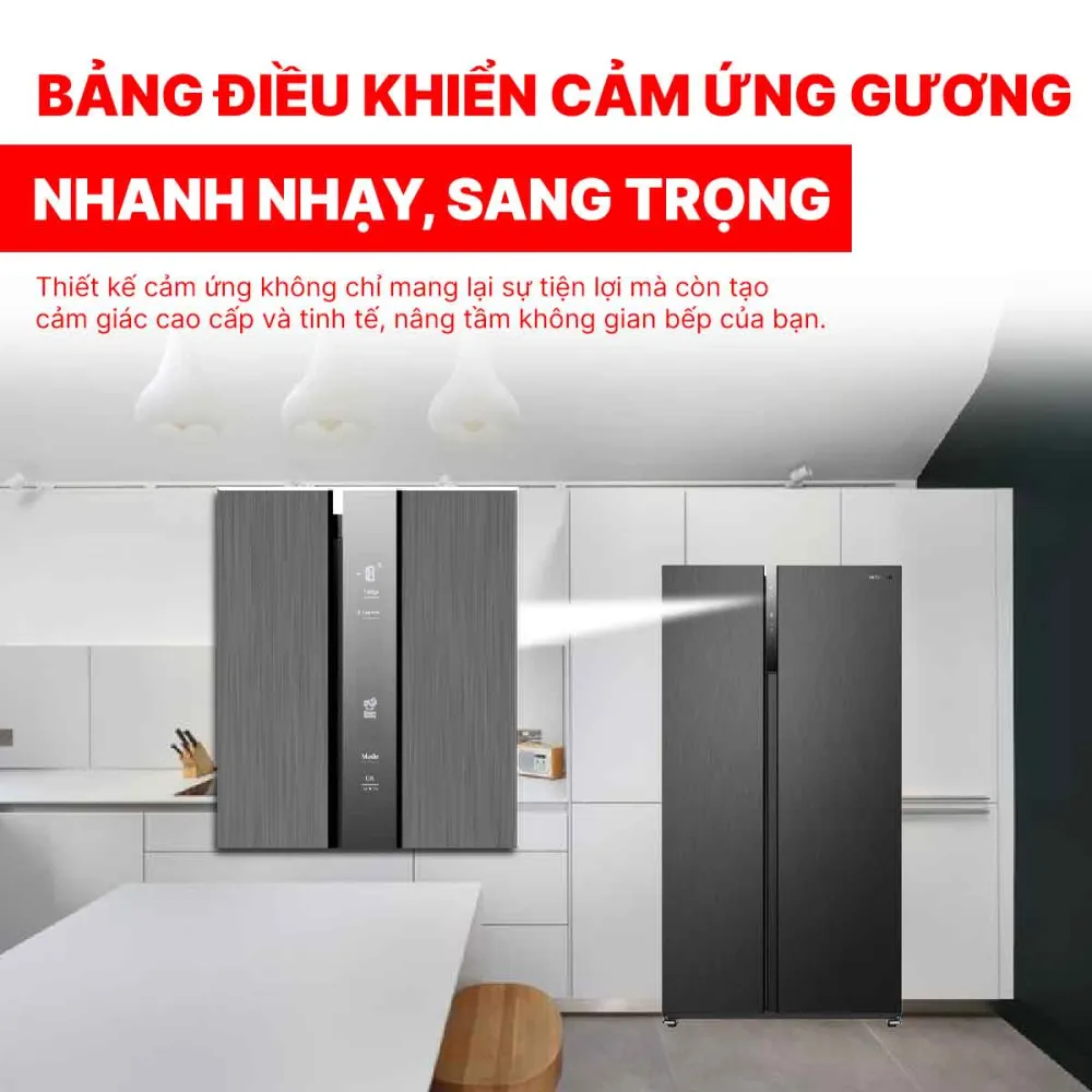 Tủ lạnh Side by Side Hitachi Inverter 525 lít HRSN9552DDXVN