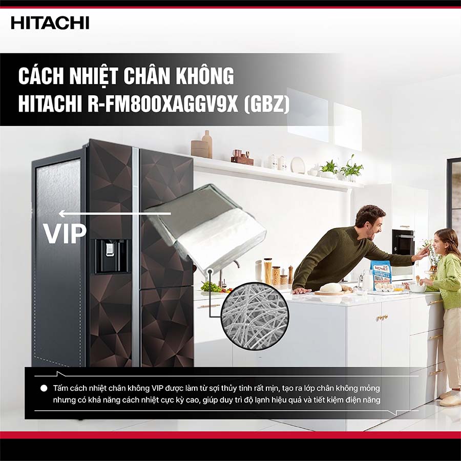Tủ lạnh Hitachi Inverter R-FM800XAGGV9X GBZ