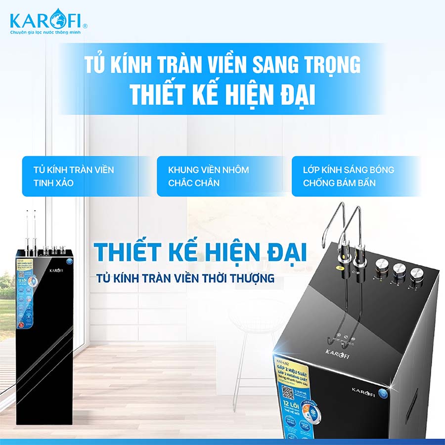 Máy lọc nước nóng lạnh Karofi KAD-L82