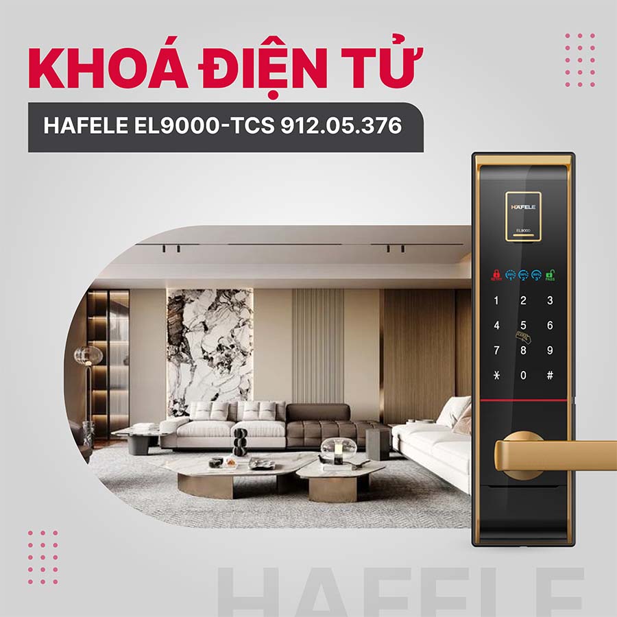 Khóa điện tử Hafele EL9000-TCS 912.05.376