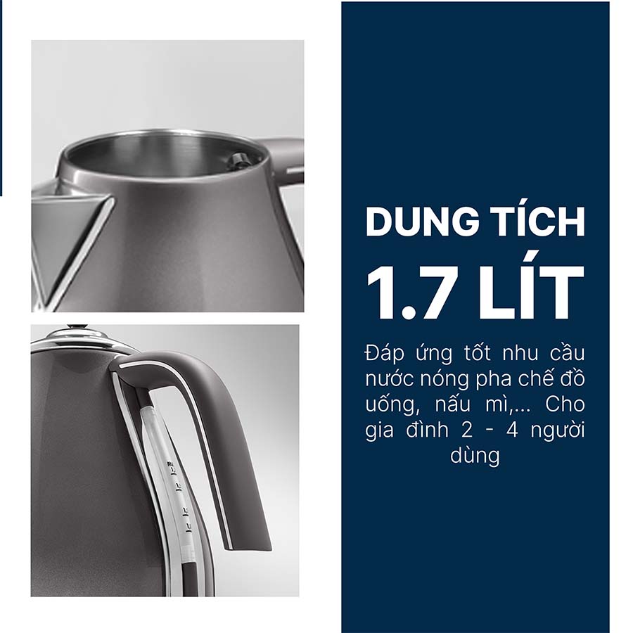 Ấm Siêu Tốc Delonghi KBOT2001.GY