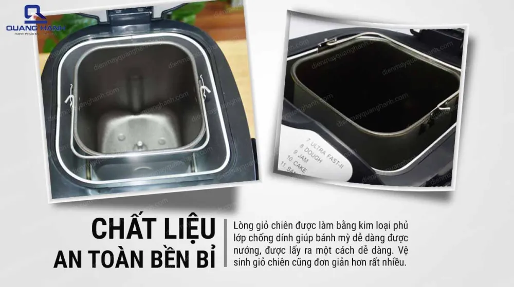 Tiross TS-821cos lòng giỏ chiên chống dính bền bỉ