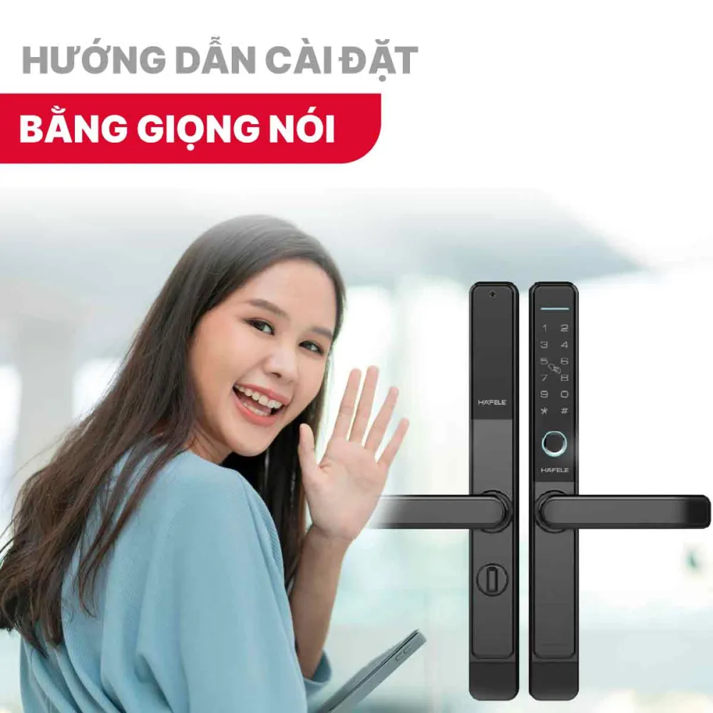 Khóa điện tử Hafele DL6600 912.20.144 Cửa trượt