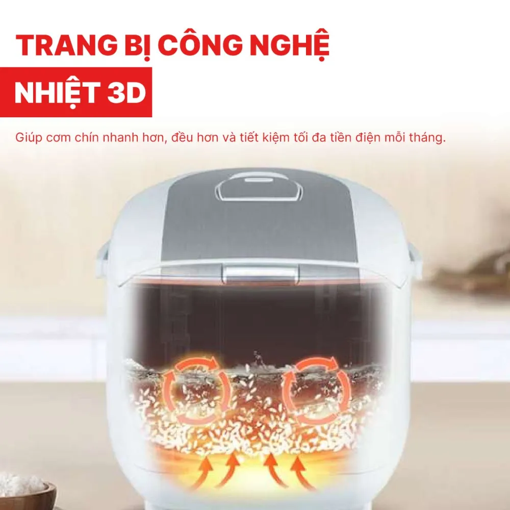 Nồi cơm điện tử Toshiba RC-10NMF 1 lít - Hàng chính hãng
