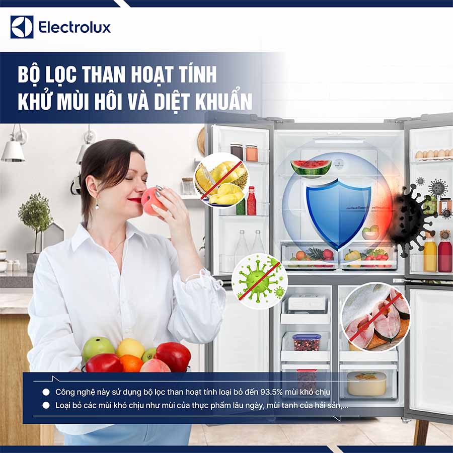 Tủ Lạnh Electrolux Inverter 496 Lít EQE4900A-A