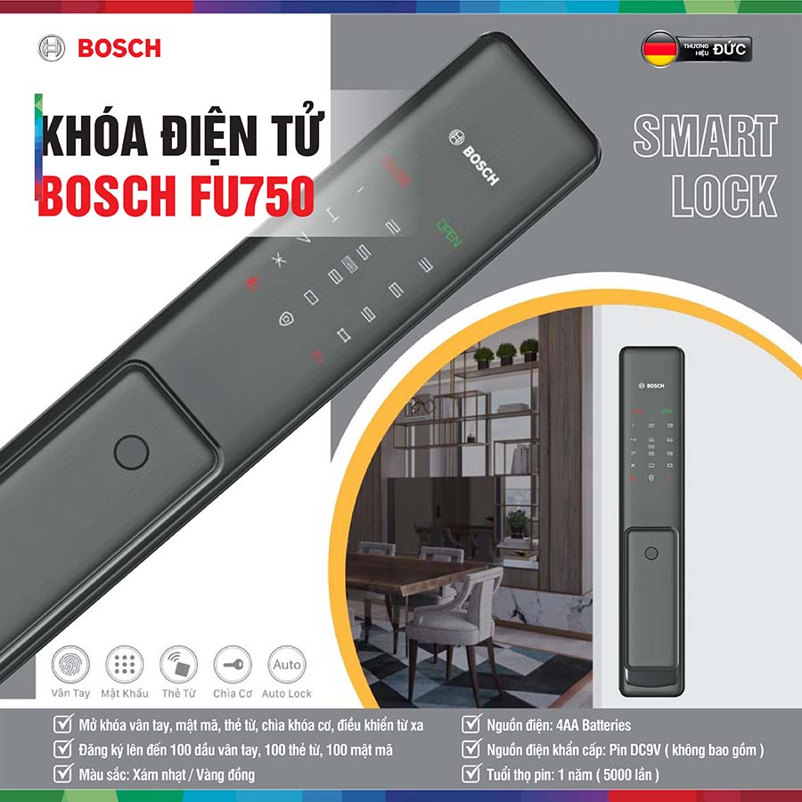 Khóa điện tử Bosch FU750