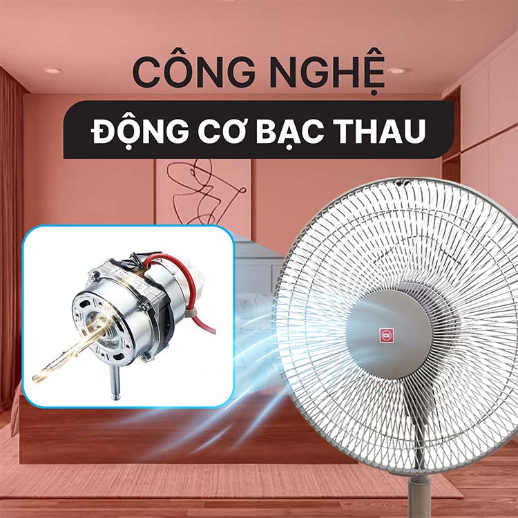 Quạt lửng KDK N30NH màu nâu đồng