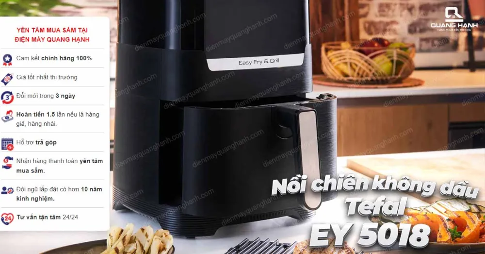 Nồi Chiên Không Dầu Tefal EY5018
