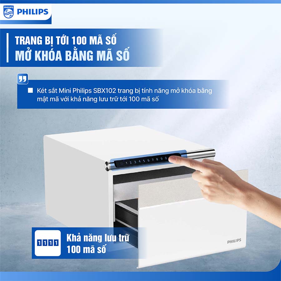 Két sắt Mini Philips SBX102 15.4kg