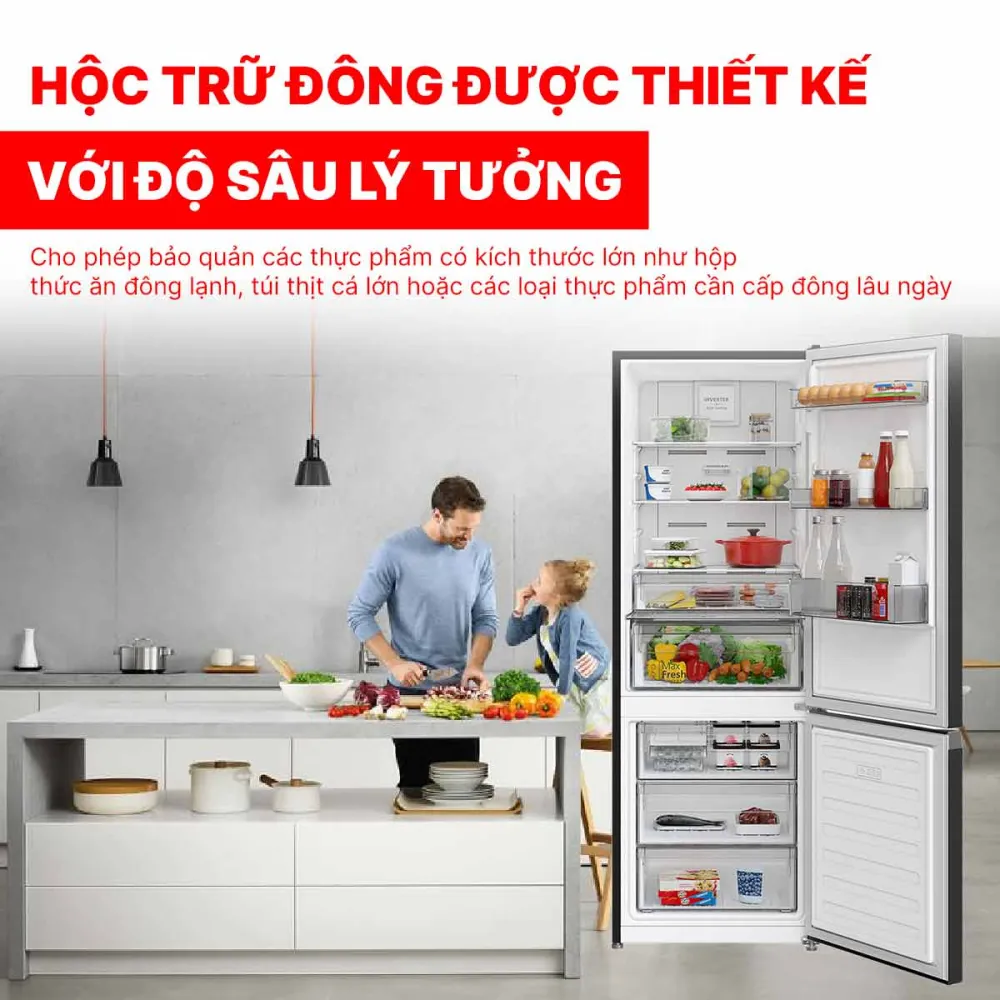 Tủ lạnh Hitachi Inverter 396 lít R-B415EGV1