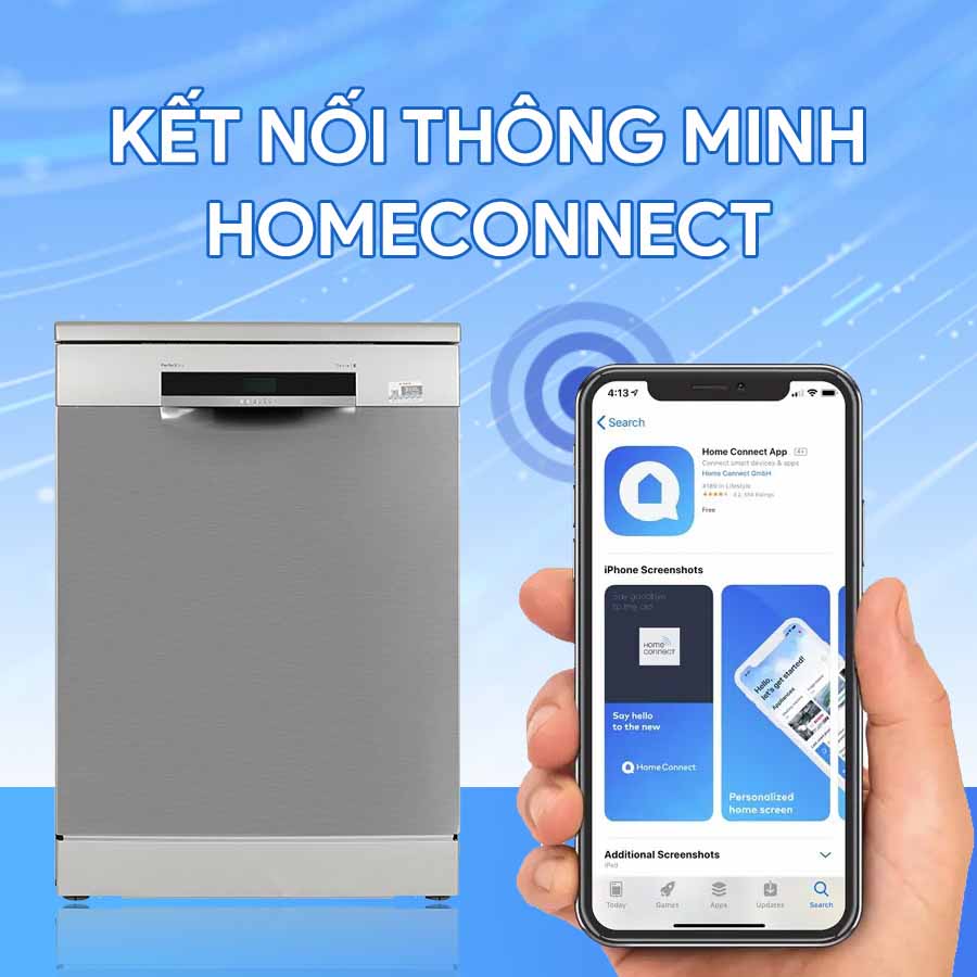 máy rửa bát tích hợp nhiều tiện ích thông minh