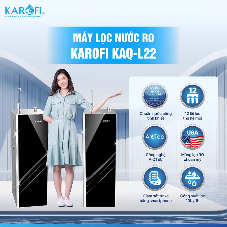 Máy lọc nước Karofi KAQ-L22