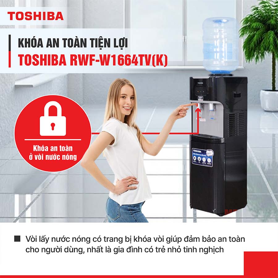 Máy nước nóng lạnh Toshiba RWF-W1664TV(K)