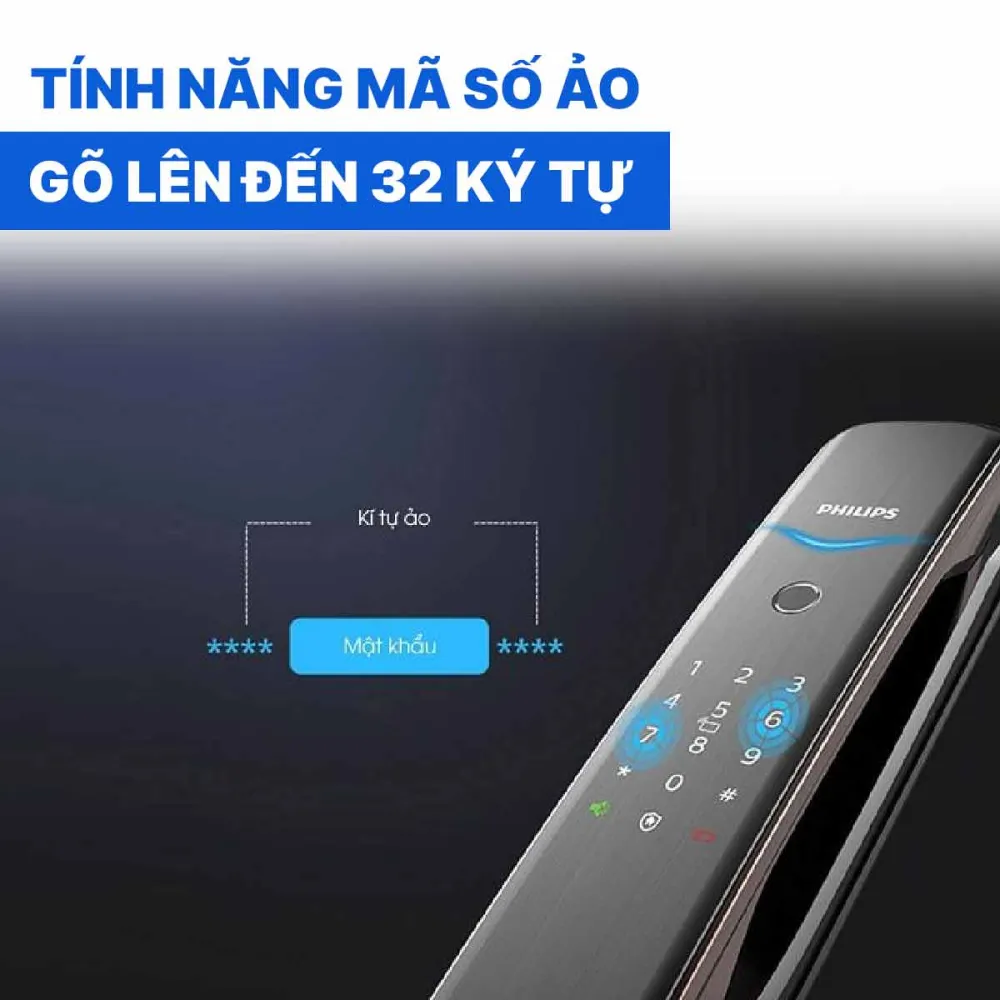 Khóa cửa vân tay cao cấp Philips 9200