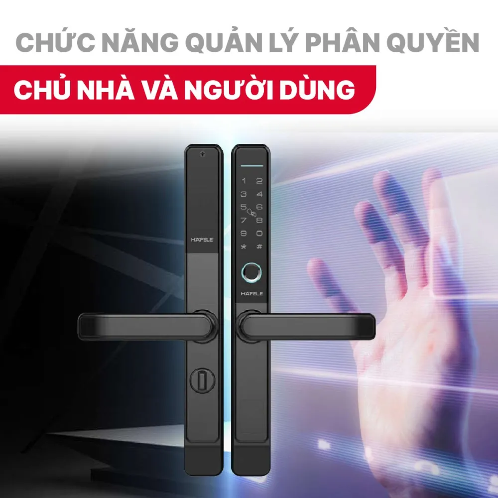 Khóa điện tử Hafele DL6600 912.20.144 Cửa trượt