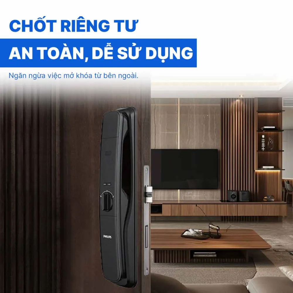 Khóa điện tử nhận diện khuôn mặt Philips DDL702-8HWS