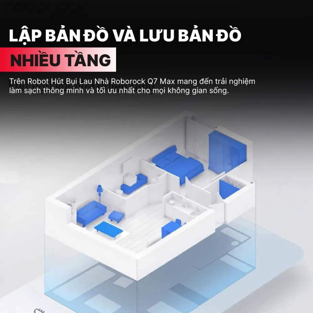 Robot Hút Bụi Lau Nhà Roborock Q7 Max