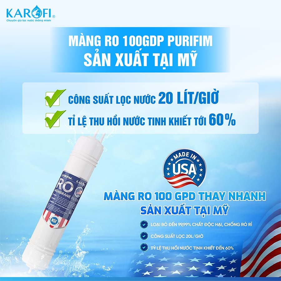Máy lọc nước nóng lạnh Karofi KAD-D69
