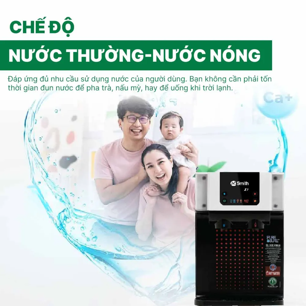 Chế độ nước nóng trên máy lọc nước A. O. Smith