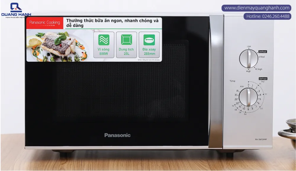Lò vi sóng Panasonic NN-SM33HMYUE 25 lít | Điện Máy Quang Hạnh