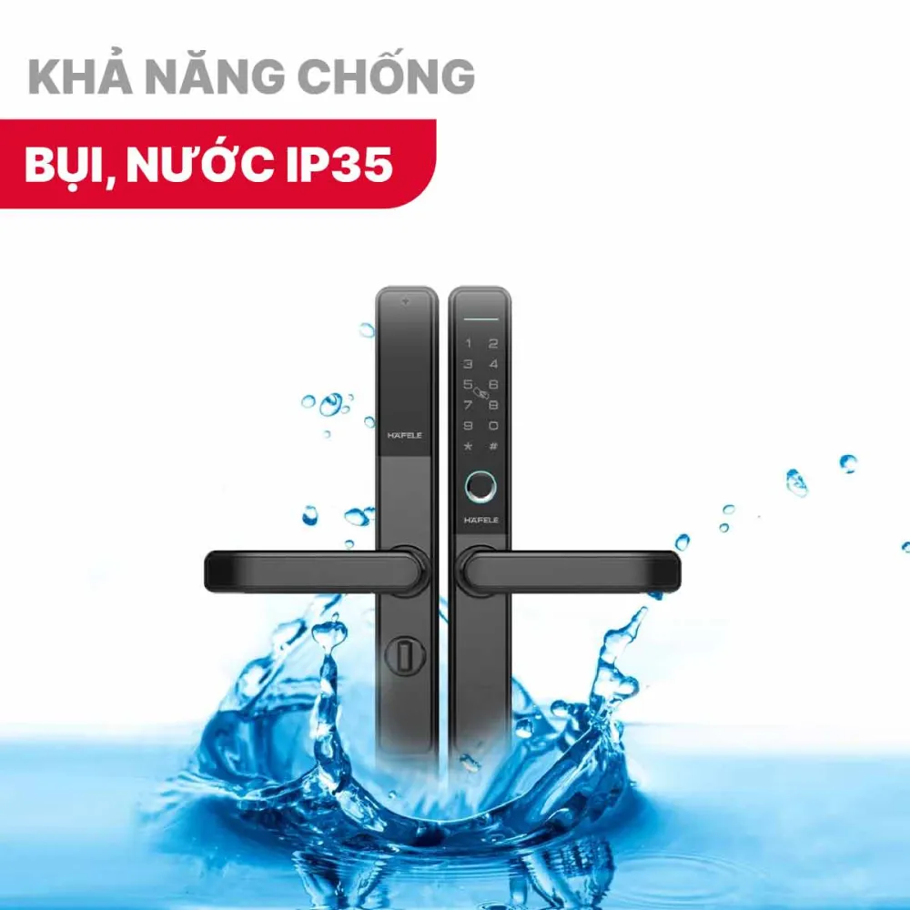 Khóa điện tử Hafele DL6600 912.20.145 Cửa nhôm