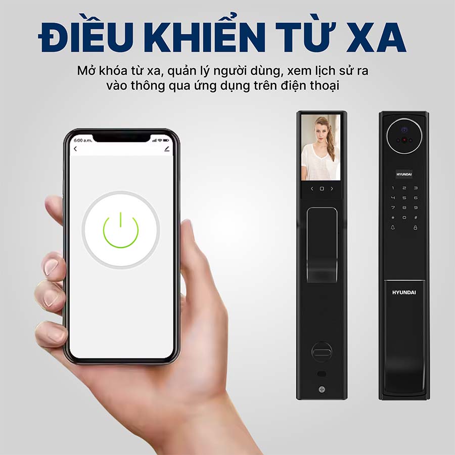 Khoá điện tử Hyundai cửa gỗ HY-SLA911F
