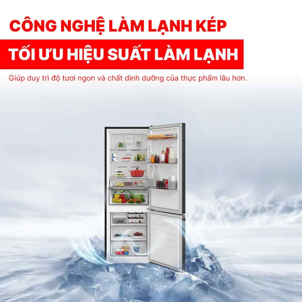 Tủ lạnh Hitachi Inverter 323 lít HRBN6340DUVN