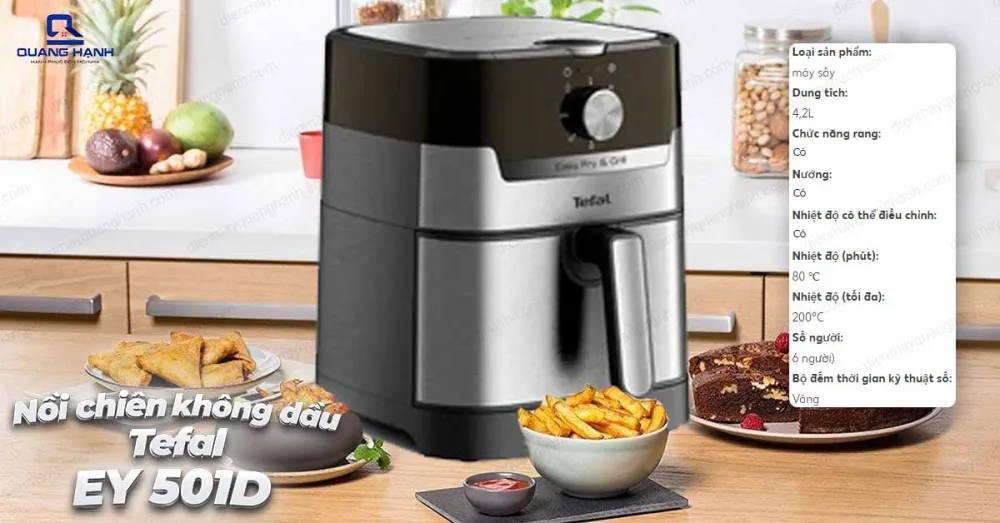 Nồi Chiên Không Dầu Tefal EY501D
