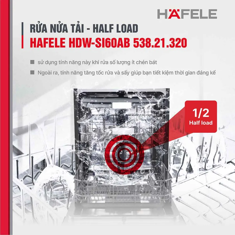 Rửa nửa tải - Half Load