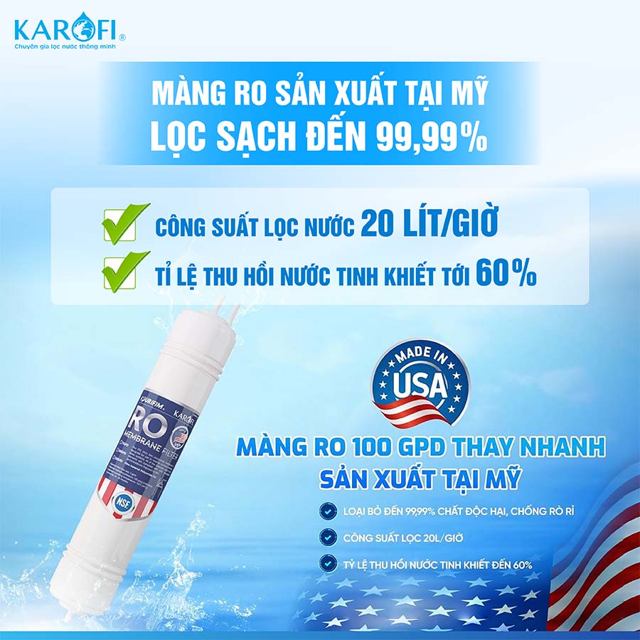 Máy lọc nước nóng lạnh Karofi KAD-L85