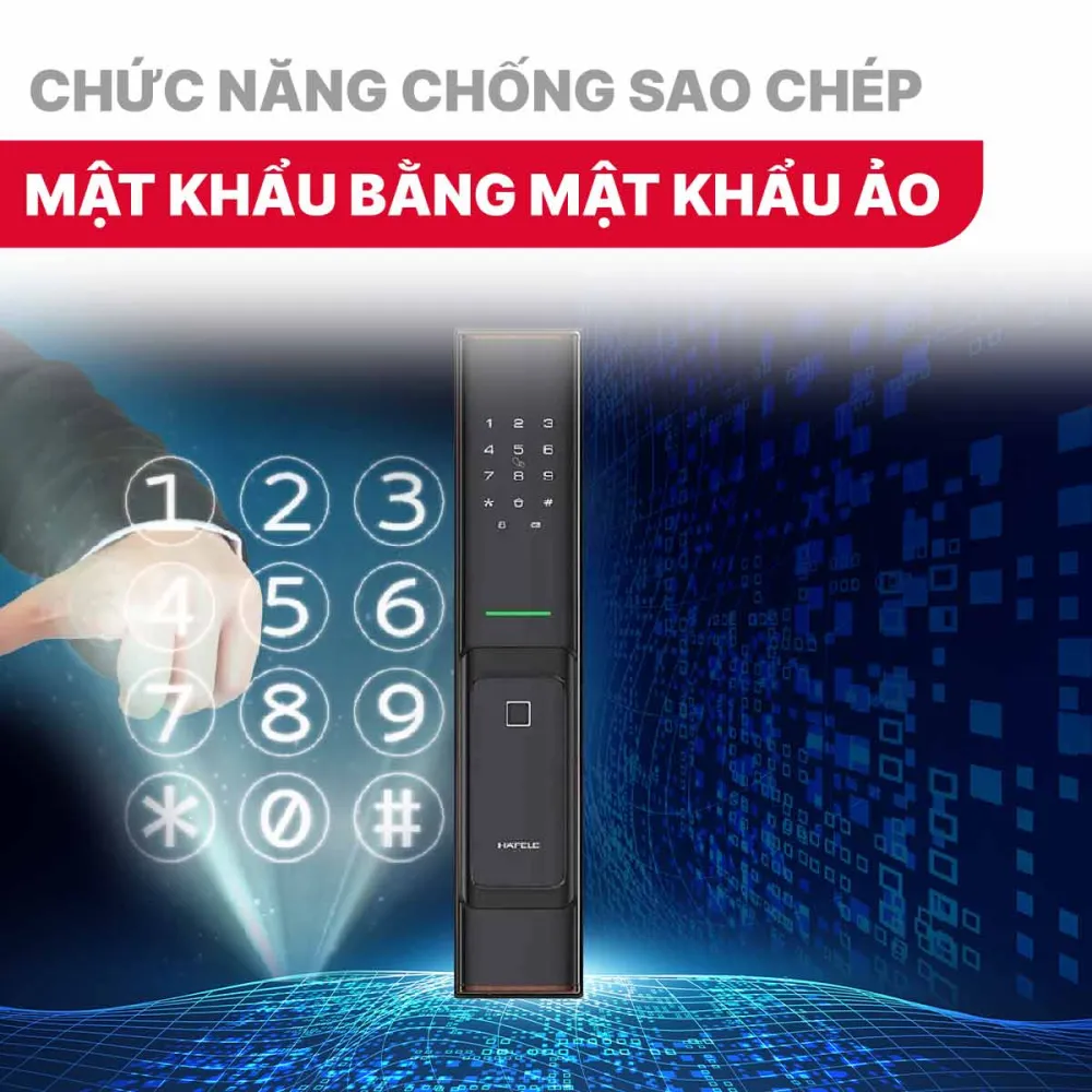 Khóa điện tử Hafele PP8100 912.20.261 Màu vàng đồng