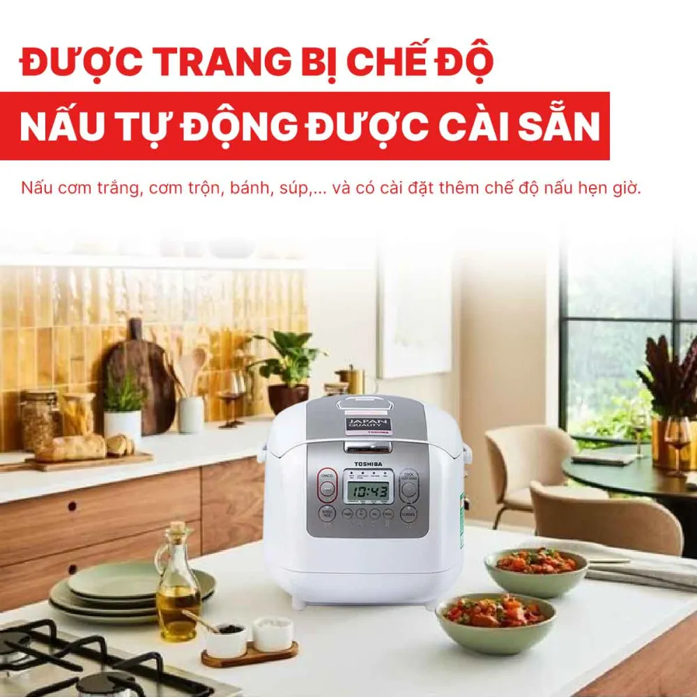 Nồi cơm điện tử Toshiba RC-10NMF 1 lít - Hàng chính hãng