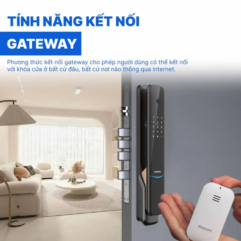 Khóa cửa vân tay kết nối Gateway Philips 9300