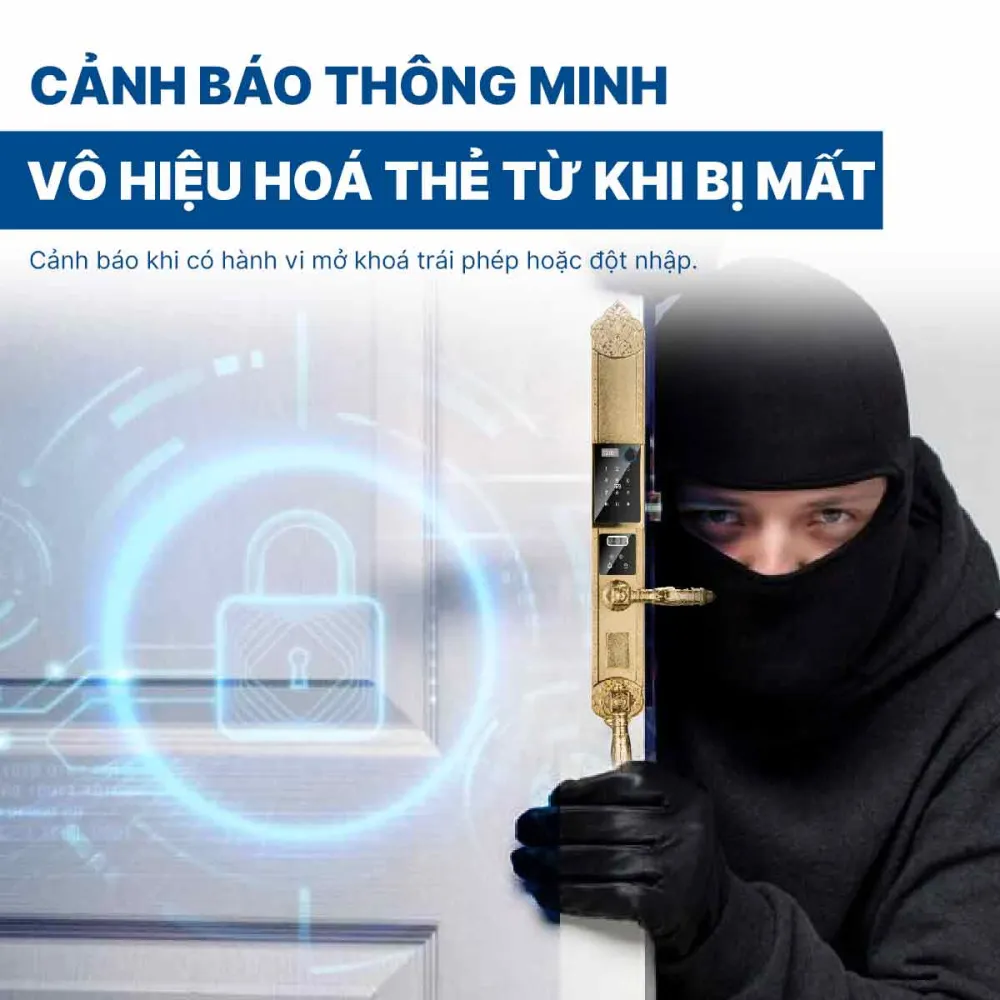 Khoá điện tử Hyundai đại sảnh HY-SLC8818 Gold