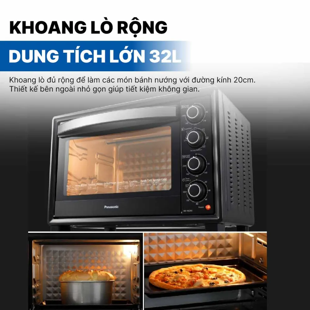 Lò nướng Panasonic NB-H3203KRA 32 Lít
