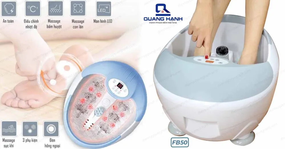 Bồn ngâm chân Beurer FB50 an toàn cùng các công nghệ giúp hỗ trợ vòng tuần hoàn tốt hơn.