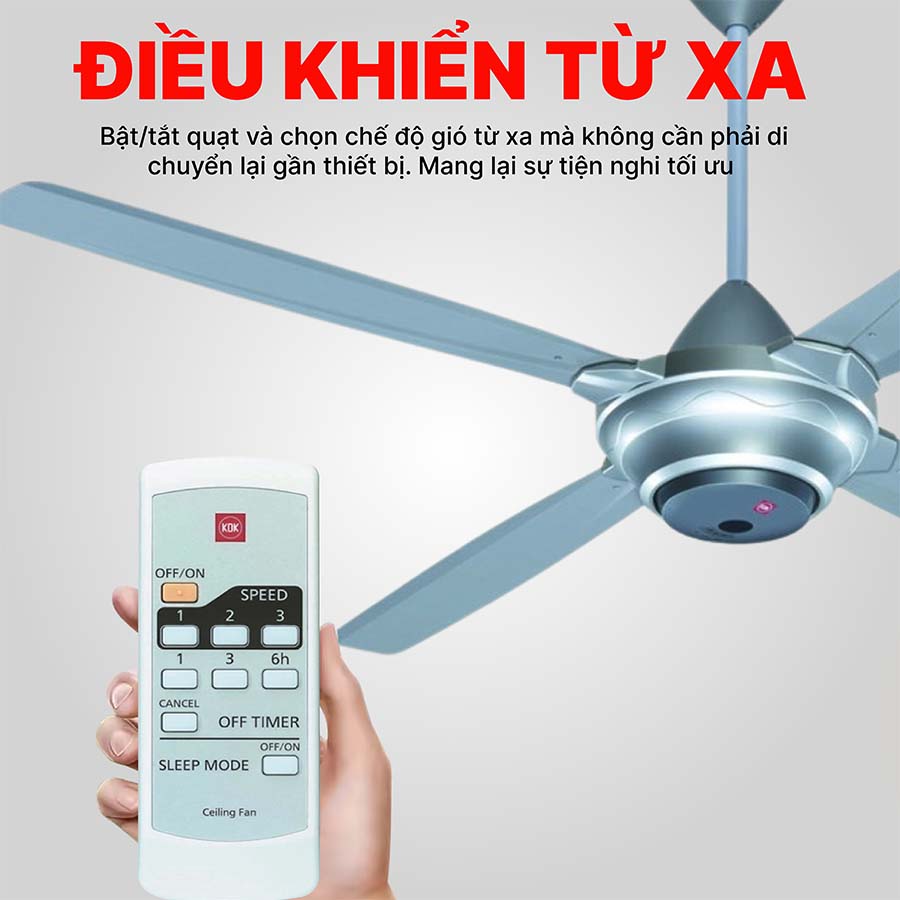 Quạt trần KDK M56XR 4 cánh