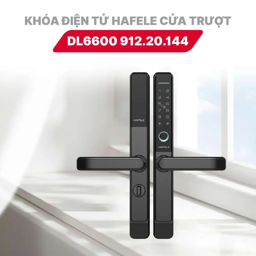 Khóa điện tử Hafele DL6600 912.20.144 Cửa trượt
